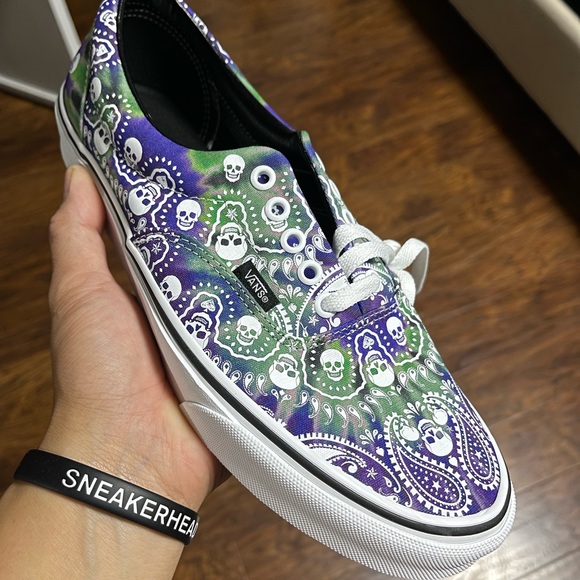 Vans Era Bandana Tie Dye Purple Canvas size 9.5 brand new - Picture 7 of 9